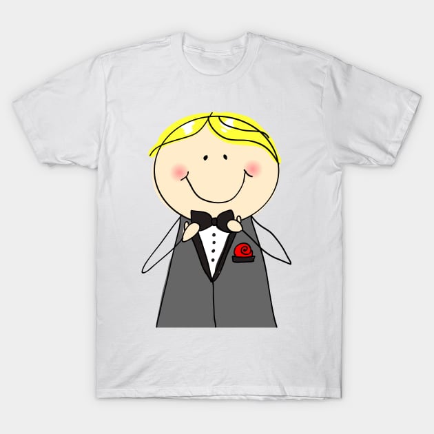 Happy doodle groom T-Shirt by fears